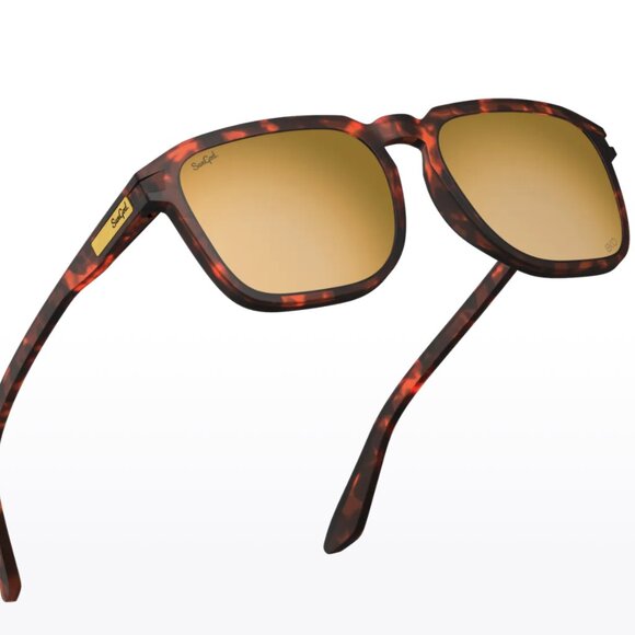 SunGod Tokas Tortoise Shell Square Sunglasses - Picture 9 of 9